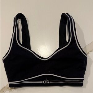 ALO Yoga Black and White Sports Bra